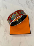 Pre Loved Hermes Qu'Importe Le Flacon Wide Enamel Bangle (excellent)