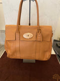 Pre Loved Mulberry Bayswater in Deep Peach grained leather