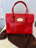 Pre Loved Mulberry Bayswater in Red Crinkle Patent Leather (excellent)