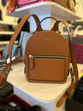 Pre Loved Aspinal of London Tan Leather Reporter Backpack Bag (as new)