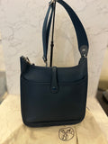 Pre Loved Hermes Evelyn in Dark Teal with Palladium Hardware