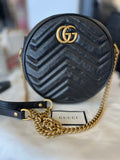 Pre Loved Gucci GG Marmont Round Shoulder Bag