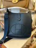 Pre Loved Hermes Evelyn in Dark Teal with Palladium Hardware