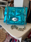 Preloved Mulberry Little Softie in MetallicTeal (excellent)