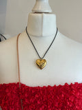 Pre Loved Celine Triomphe Heart Necklace
