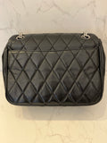 Pre Loved Mulberry Quilted Darley in Black Leather