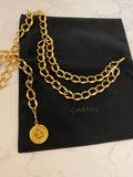 Pre Loved Chanel CC Medallion Gold Tone Chain Belt (excellent)