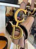 Christian Dior Saddle Bag in Nude Blush