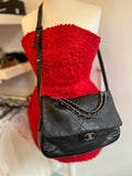 Pre Loved Chanel Ultimate Stitch Flap Messenger Bag Black Calfskin (excellent)