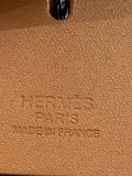 Hermes Herbag Satchel Cabin Size 50 in Beige Canvas and Tan Leather