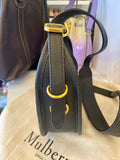 Pre Loved Mulberry Mini Sadie bag in black leather (excellent)