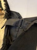 Pre Loved Issey Miyake Asymmetric Quirky Wool Fringed Skirt Size S-M