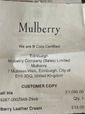 Pre Loved Mulberry Small Iris in Heavy Grain Green Leather