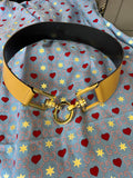 Pre Loved Gucci Tan & Gold Horsebit Belt UK8 (excellent)