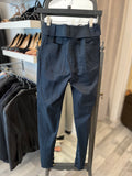 Pre Loved Yves Saint Laurent Navy Paper Bag Trousers UK8