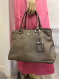 Pre Loved Prada Vitello Daino Leather Tote