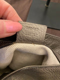 Pre Loved Gucci Soho Chain Shoulder Bag in Metallic Pewter Leather (excellent)
