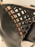Gucci Plume Black Lattice Heeled Boots UK 7.5 (new)