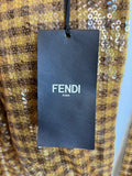 Fendi Sequin Gingham Mini Dress UK 12