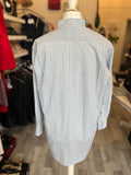 Celine Long Striped Cotton Shirt FR 36 UK 8-10