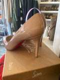 Pre Loved Christian Louboutin Pigalle 85 Nude Patent UK5.5 (excellent)