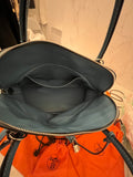 Pre Loved Hermes Bolide in Blue Jean Leather with Palladium Hardware