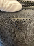 Pre Loved Prada Black Saffiano Lux Two Way Double Zip Tote (excellent)