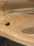 Pre Loved Mulberry Small Lily In Gold Crinkle Leather