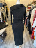 Pre Loved Vivienne Westwood Black Sparkly Asymmetric Dress