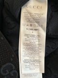 Pre Loved Gucci GG Navy Logo Knit Dress Size S (excellent)