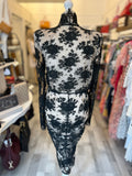 Pre Loved Alexander McQueen Black Lace Dress UK 14