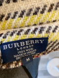 Burberry Tartan Wool Cape Size M