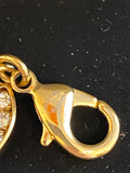 Pre Loved Chanel Gold Tone & Crystal CC Bracelet - Excellent