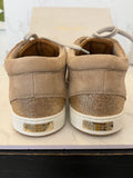 Pre Loved Jimmy Choo Nude Glitter Trainers UK8 (excellent)