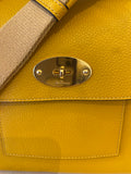 Pre Loved Mulberry Small Antony in Ochre Yellow Grained Leather - Excellent
