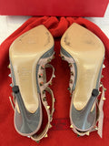 Pre Loved Valentino Garavani Grey Rock Stud Heels UK 3.5