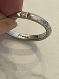 Pre Loved Tiffany & Co Platinum and Diamond True Band Ring