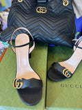 Pre Loved Gucci Marmont Sandals Block Heels UK 7