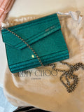 Pre Loved Jimmy Choo Candy Clutch Bag in Turquoise