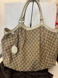 Pre Loved Gucci Sukey Monogram Canvas Hobo Bag
