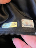 Chanel Vintage Quilted Suede Crossbody Bag in Black