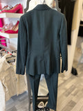 Hermes Vintage Forest Green Wool Trouser Suit FR36 UK 8