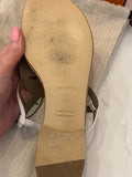 Pre Loved Hermes White Leather Beach Sandal UK3