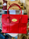 Pre Loved Mulberry Bayswater in Red Crinkle Patent Leather (excellent)
