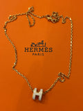 Pre Loved Hermes H-Pop Pendant in cream (excellent) relisted