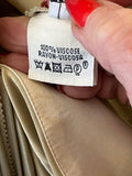 Hermes Vintage Gold Draped Mini Dress FR40 UK 12