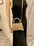 Pre Loved Balenciaga Hourglass XS Top Handle Bag in BB Monogram