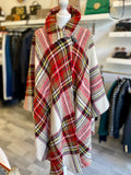 Burberry Tartan Wool Cape Size M