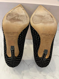 Pre Loved Jimmy Choo Anouk Suede Studded Heels UK 4