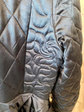 Altuzarra Teal Silk Quilted Pearl Jacket IT40 fits UK8-10